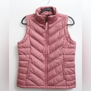 Pink North Face puffer vest